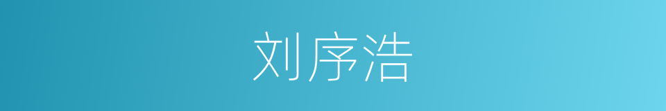 刘序浩的同义词