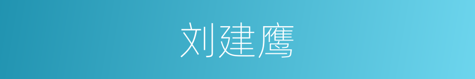 刘建鹰的同义词