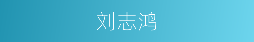 刘志鸿的同义词