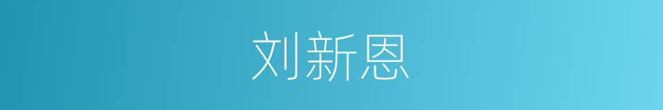 刘新恩的同义词
