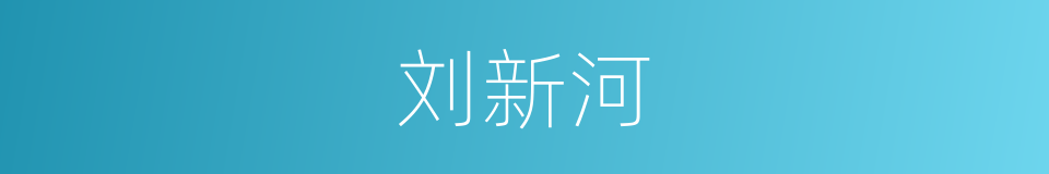 刘新河的同义词