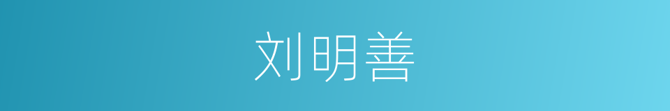 刘明善的同义词
