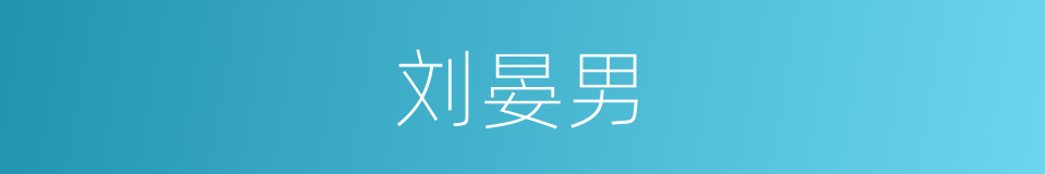 刘晏男的同义词