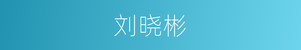刘晓彬的同义词