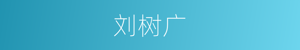 刘树广的同义词