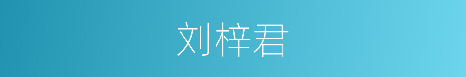 刘梓君的同义词