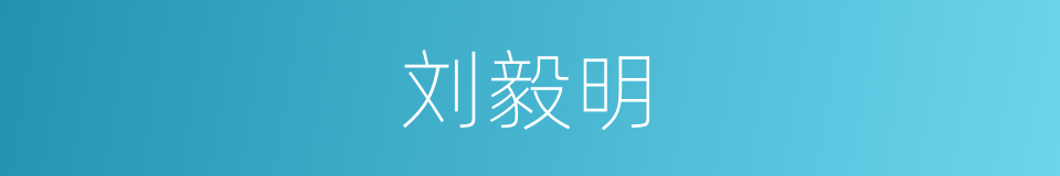 刘毅明的同义词
