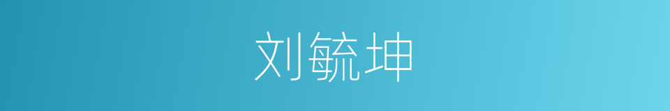 刘毓坤的同义词