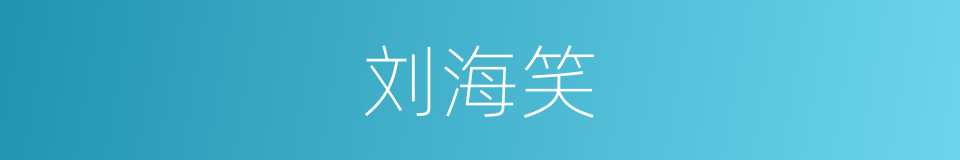 刘海笑的同义词