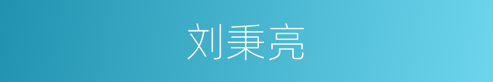 刘秉亮的同义词