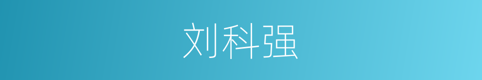 刘科强的同义词