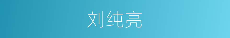刘纯亮的同义词