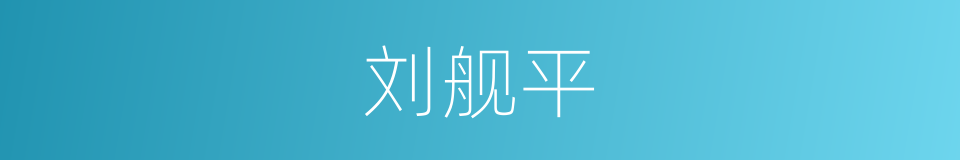 刘舰平的同义词