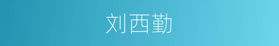 刘西勤的同义词