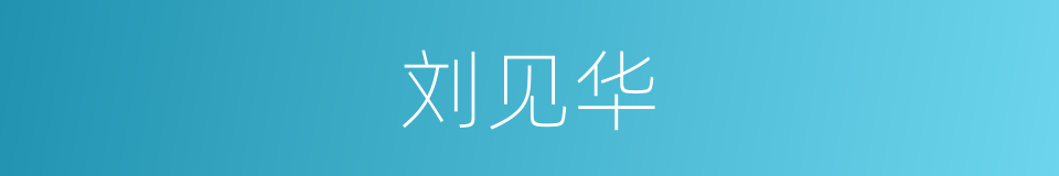 刘见华的同义词