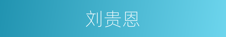 刘贵恩的同义词
