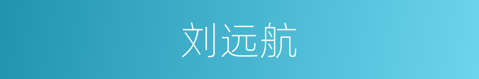 刘远航的同义词