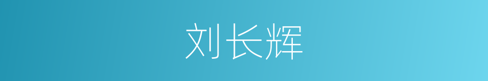 刘长辉的同义词