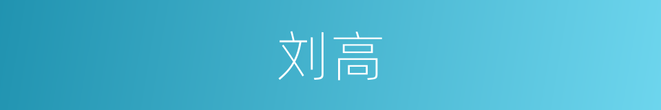 刘高的同义词