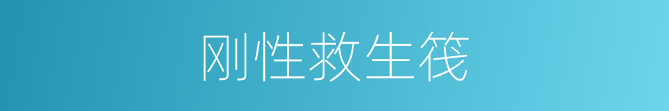 刚性救生筏的同义词