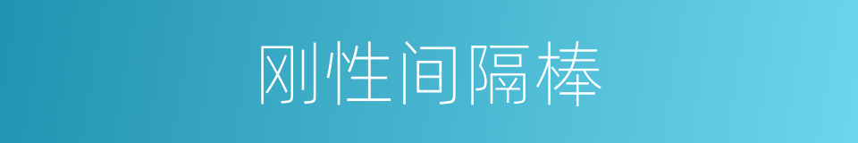 刚性间隔棒的同义词