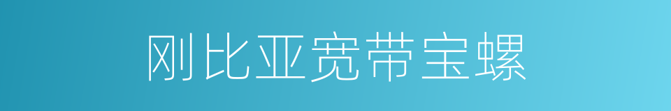 刚比亚宽带宝螺的同义词
