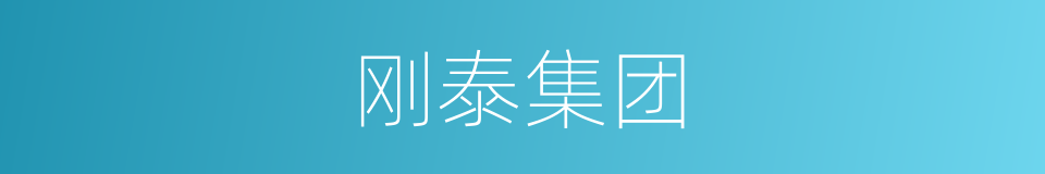 刚泰集团的同义词