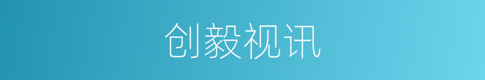 创毅视讯的同义词