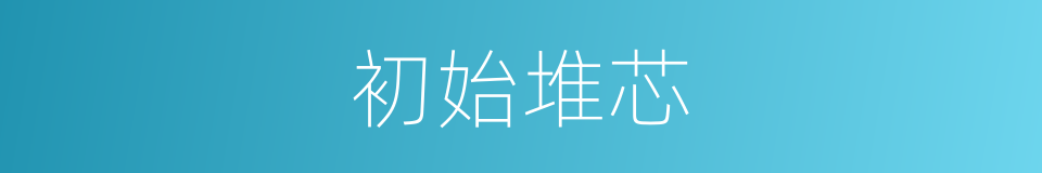 初始堆芯的同义词