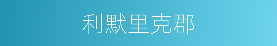 利默里克郡的同义词