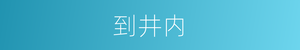 到井内的同义词