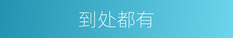 到处都有的同义词