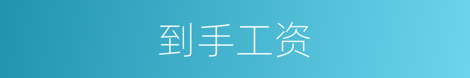 到手工资的同义词