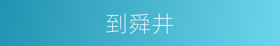 到舜井的同义词