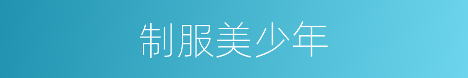 制服美少年的同义词