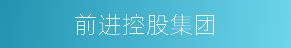 前进控股集团的同义词
