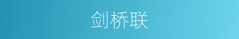 剑桥联的同义词