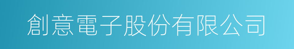 創意電子股份有限公司的同義詞