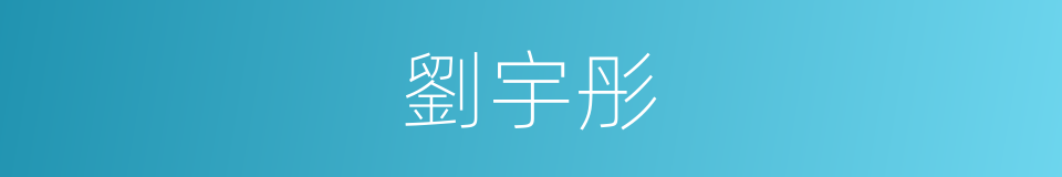 劉宇彤的同義詞