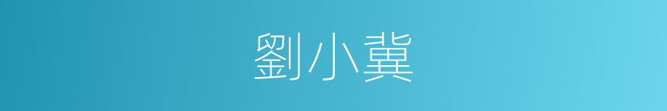 劉小冀的同義詞