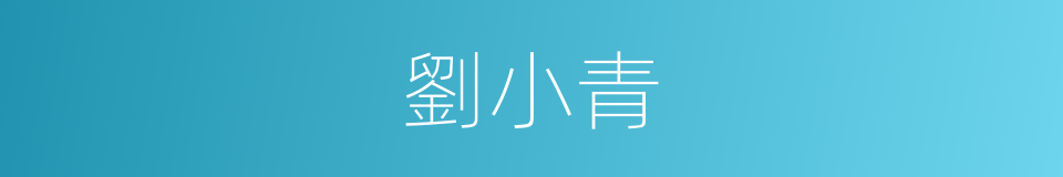 劉小青的同義詞