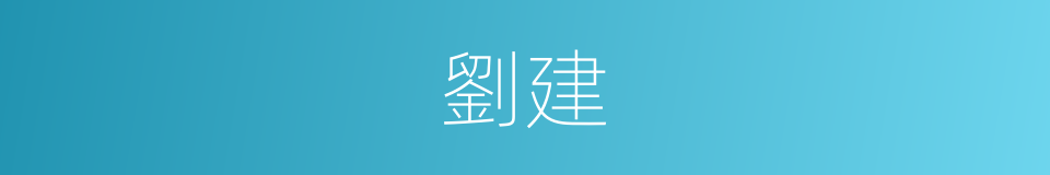 劉建的同義詞