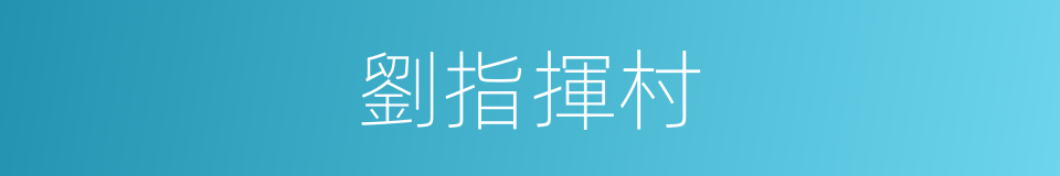 劉指揮村的同義詞