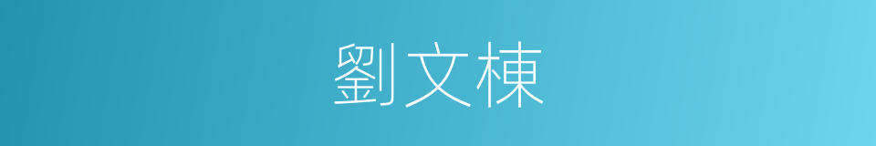 劉文棟的同義詞