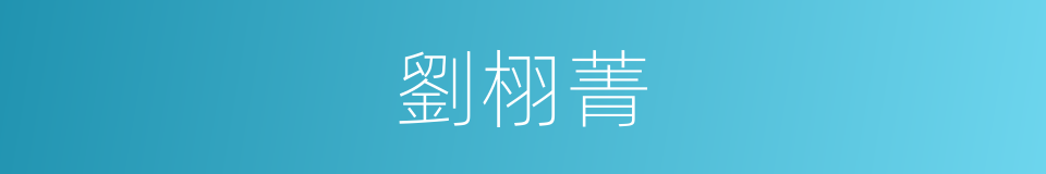 劉栩菁的同義詞