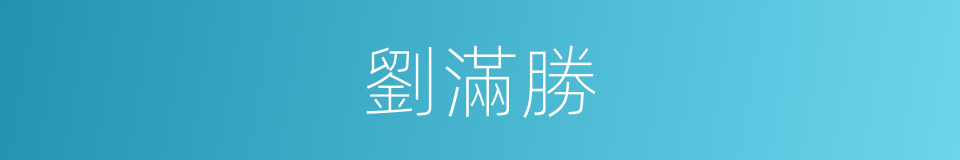 劉滿勝的同義詞
