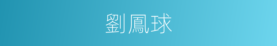劉鳳球的同義詞
