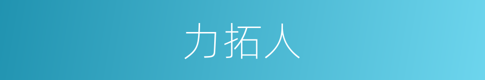 力拓人的同义词