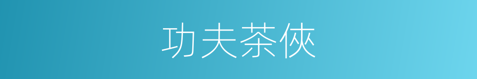 功夫茶俠的同義詞