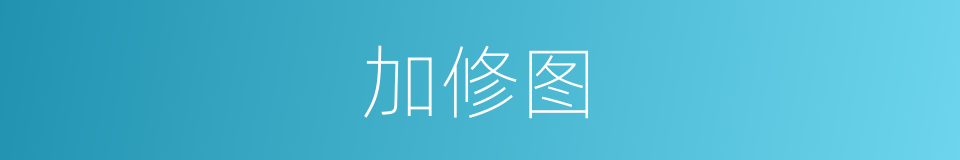 加修图的同义词